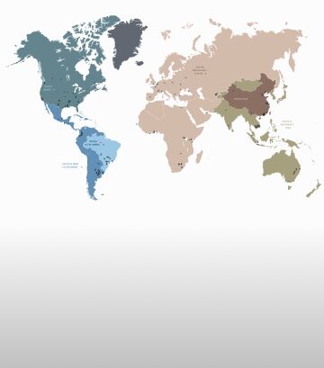 map showing regions where LDC operates